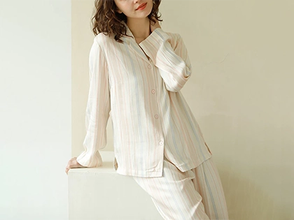 Elevate Your Relaxation with the Stylish Colorful Stripe Printed Pajama Set