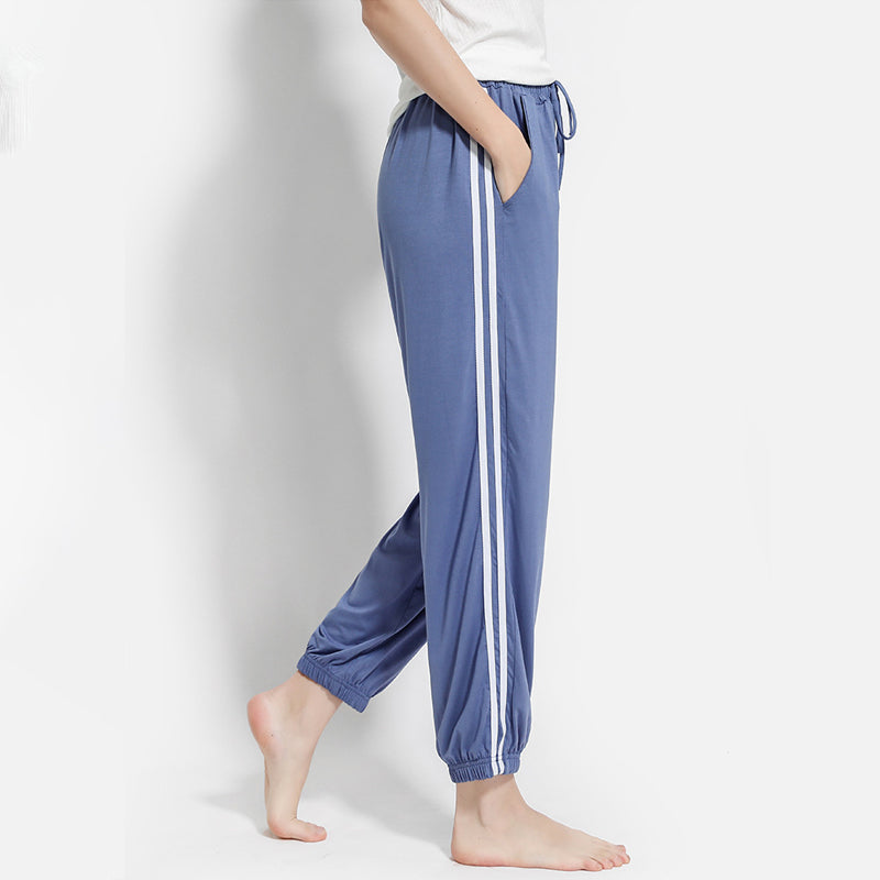 Modal Joggers with Striped Design