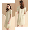 V-neck Short Sleeved  Split Sleepdress