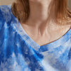 Blue Tie-dye Short Sleeves Sleepdress