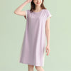 Color Block Short Sleeved  Split Sleepdress