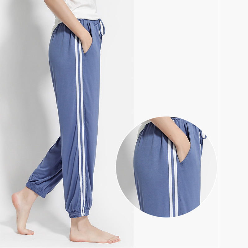 Modal Joggers with Striped Design