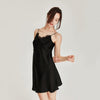 100% Mulberry Silk Sexy Lace V-Neck Sling Nightdress