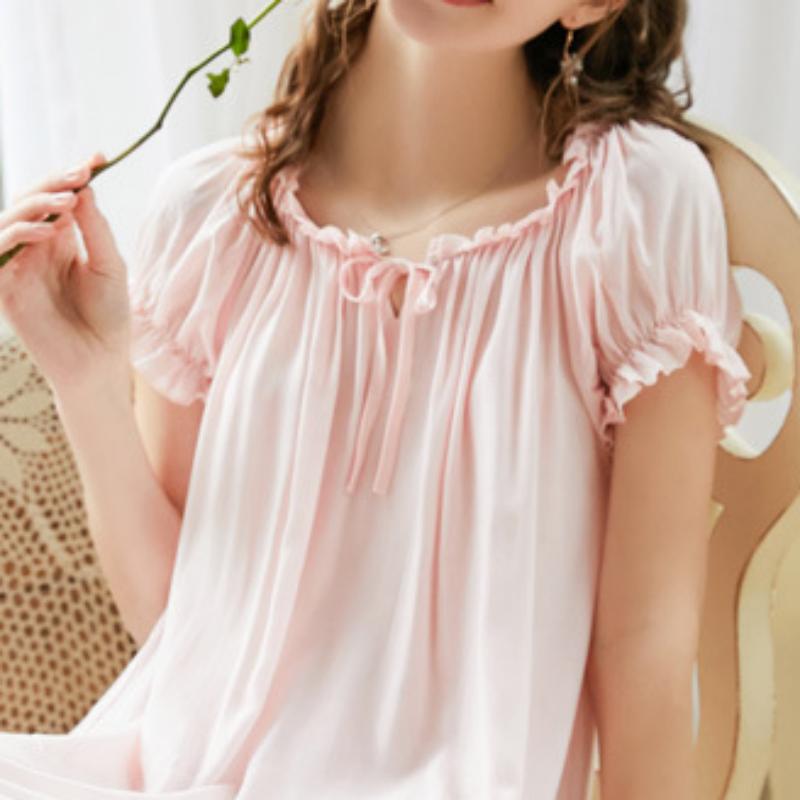 Sweet Court Style Short Sleeve Nightdress