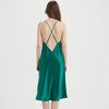 Silk Suspender Long Dress Sexy Suspender Pajamas