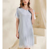 Round Neck Lace Trimmed Sleepdress