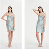 Lace Trimmed Satin Sleepdress