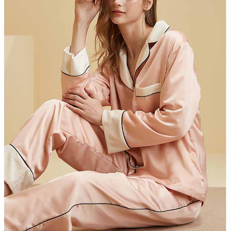 Casual Trimmed Fleece Pajama Set