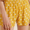 Fly Sleeves Polka Dots Printed Pajama Short Set