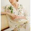 Floral Print V Neck Pajama Set