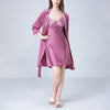 Embroidery Lace Nightdress and Robe Set