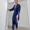 19 Momme Mulberry Silk Men's Long Sleeve Trousers Robe Set