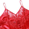 16 Momme Mulberry Silk Sexy Lace Waist-Constricting Suspender Nightdress