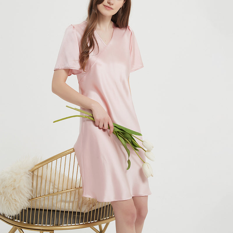 Solid Color Loose Princess Dress Pajamas