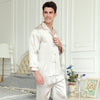 22 Momme Mulberry Silk Men's Long Sleeve Trousers Pajamas Set