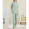 Women's Notched Collar Couple Pajama Set