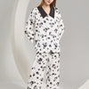 Floral Print Satin Pajama Set