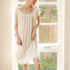 White Lace Detailed Shift Sleepdress