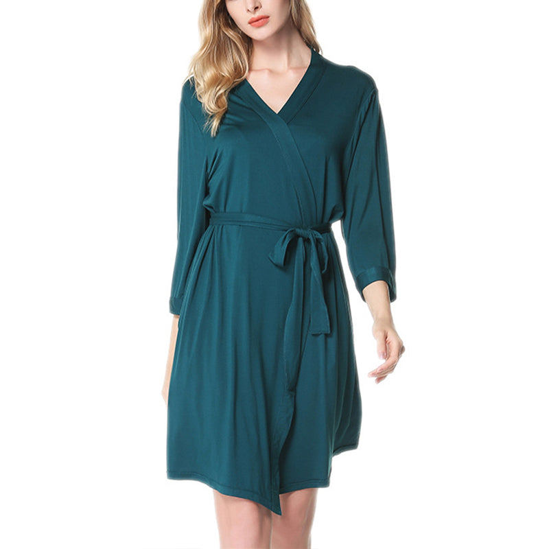 Dark Green Modal Robe