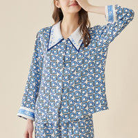 Geometric Print Pajama Set