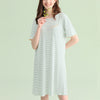 Round Neck Striped Sleepdress