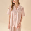 Pink Check Print Pajama Set