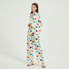 Colorful Love Heart Print Women's Pajamas