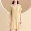 V-neck Short Sleeved  Split Sleepdress