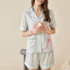 Cute Rabbit Cartoon Short Sleeved Pajama Set