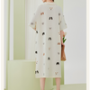 Cartoon Cotton Mid-sleeved Nightdress