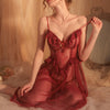 Sexy Palace Style Gauze Lace Nightdress Set