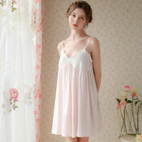 Lace Hollow Suspender Nightdress