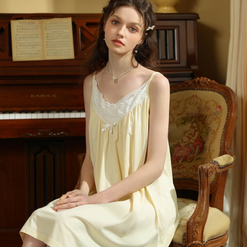 Sweet French Lace Slip Nightdress