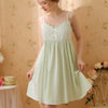 Sweet Floral Lace Slip Nightdress