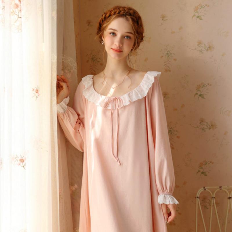 French Princess Style Long Sleeve Dress