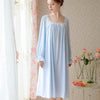 French Lace Square Collar Flared Sleeve Nightdress