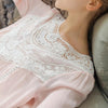 Palace Style Floral Lace Long-Sleeved Nightdress