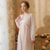 V-Neck Sexy Long-Sleeved Nightdress