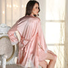 Lace Split Night-robe Suits