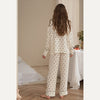 Apricot Bowknot Print Pajama Set