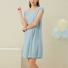 Round Neck Capped Sleeved Sleepdress