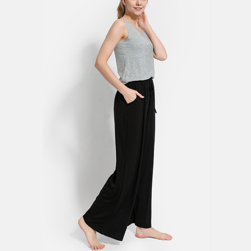 Modal Flared Wide Leg Pants