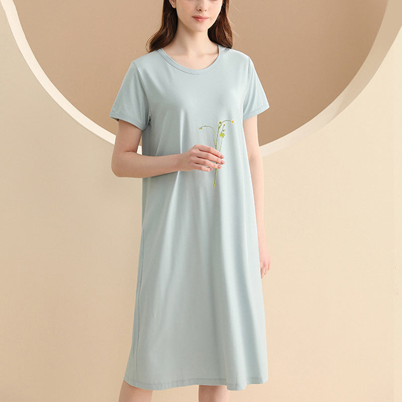 Round Neck A-line Sleepdress