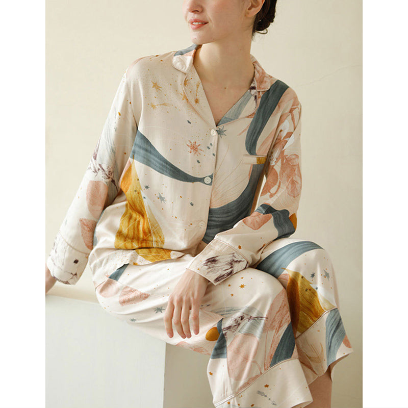 Starry Sky Long Sleeves Pajama Set