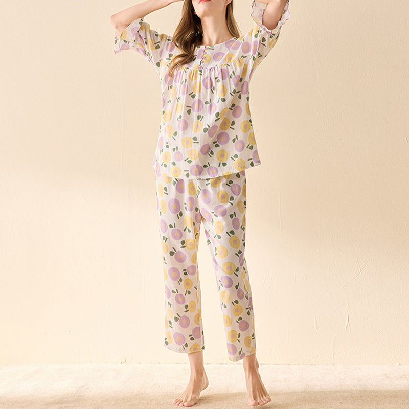 Fruit Printed Pajama Set