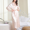 Satin Robe Set with Lace Detail