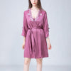 Embroidery Lace Nightdress and Robe Set