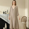 Extra Long Thin Solid Color One Piece Nightgown