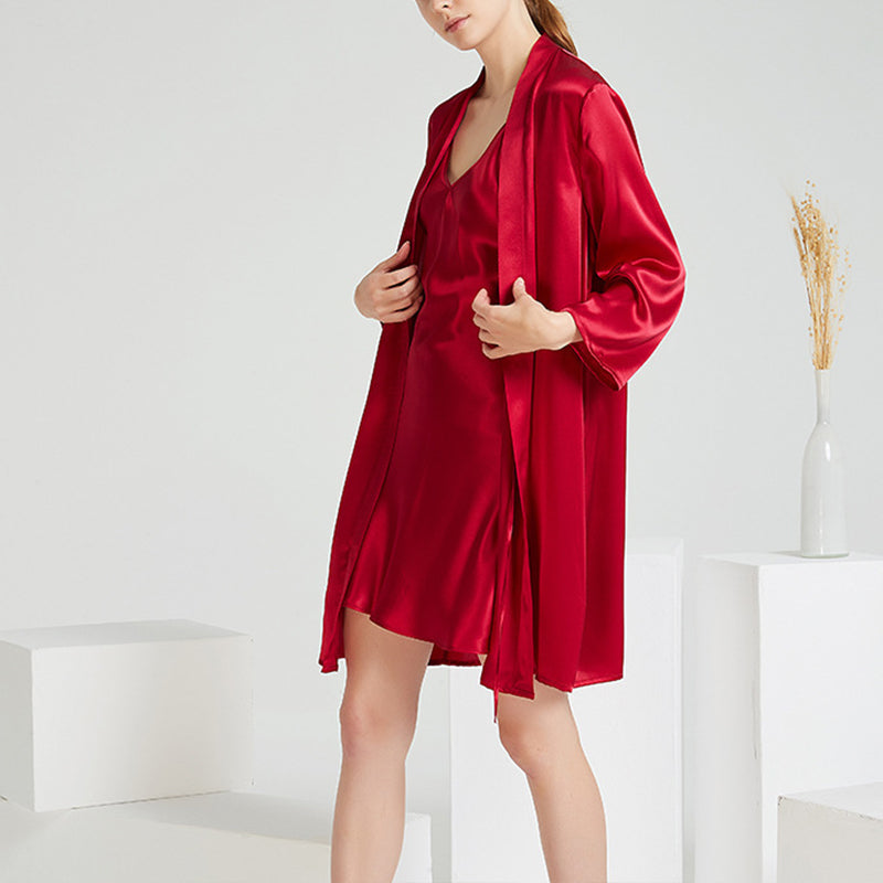 19 Momme Classic Mid Silk Robe