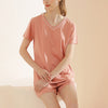 Women's V-neck Couple Short Pajama Set